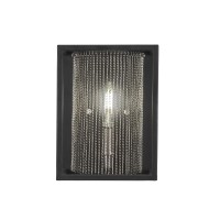 Cadina 1 Light Wall Sconce Shown In Matte Black & Brushed Nickel Finish