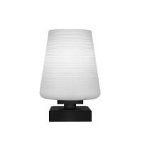 Luna Accent Table Lamp Shown In Matte Black Finish With 6