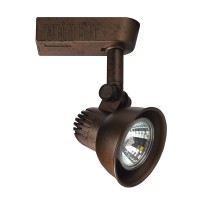 Benjara 50 Watt Metal Frame Adjustable Track Head, Rustic Brown