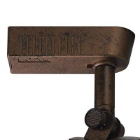 Benjara 50 Watt Metal Frame Adjustable Track Head, Rustic Brown