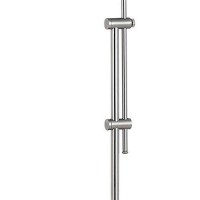 Benjara Adjustable Height Metal Pharmacy Lamp With Pull Chain Switch, Silver