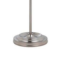 Benjara Adjustable Height Metal Pharmacy Lamp With Pull Chain Switch, Silver