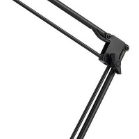 Benjara 60W Metal Task Lamp With Adjustable Arms And Swivel Head, Set Of 2, Black