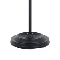 Benjara Adjustable Height Metal Pharmacy Lamp With Pull Chain Switch, Black