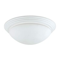 Benjara Dome Shaped Glass Ceiling Lamp With Hardwired Switch, White And Clear