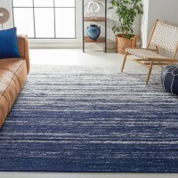 Safavieh Adirondack Collection 55 X 77 Navyivory Adr113N Modern Ombre Non-Shedding Living Room Bedroom Dining Home Office Area Rug