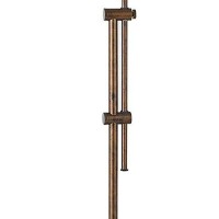 Benjara Adjustable Height Metal Pharmacy Lamp With Pull Chain Switch, Bronze