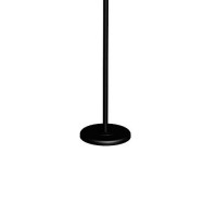 Benjara Metal Round 3 Way Torchiere Lamp With Frosted Glass Shade, Black And White