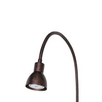 Benjara Metal Round Wall Reading Lamp With Plug In Switch, Bronze