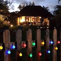 Astraeus Solar String Lights Outdoor, 50 Led 9.5M/31Ft Waterproof Festival Solar Garden Lights Crystal Ball Decorative Fairy Lights For Garden Patio Yard Home Wedding Christmas Parties, (Multicolor)