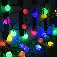 Astraeus Solar String Lights Outdoor, 50 Led 9.5M/31Ft Waterproof Festival Solar Garden Lights Crystal Ball Decorative Fairy Lights For Garden Patio Yard Home Wedding Christmas Parties, (Multicolor)