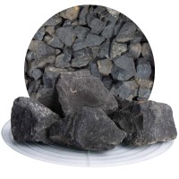 Schicker Mineral Basalt Chippings 25 Kg From Germany - Decorative Grit Black Made Of Basalt In Various Sizes From 2 - 56 Mm - Basalt Break Natural Stone Ideal For Garden, Yard And Path Design