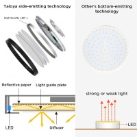 Taloya Flush Mount Ceiling Light,18W, 5000K Daylight, 8.9 Inch, 1800Lm, Round Surface Mounted Lighting Fixture, Ideal For Aisles, Balconies, Corridors, Hallways, Stairwells, Elt Listed