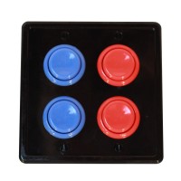 Arcade Light Switch Plate Cover Double Switch 2Gang Standard Size Rocker Wall Plate Game Room Decorator Kid Bedroom Wallpla