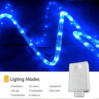 100Ft Led Rope Lights Outdoor 720 Led Connectable And Flexible Tube Lights With 8 Modes Waterproof Led Rope Lighting For Garde