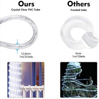 100Ft Led Rope Lights Outdoor 720 Led Connectable And Flexible Tube Lights With 8 Modes Waterproof Led Rope Lighting For Garde