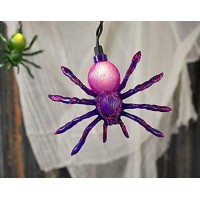 Halloween Spider String Lights 85Ft Hanging Halloween String Lights With 10 Edison Spider Lights Ul Listed For Outdoor Hallow