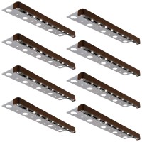 Leonlite 8-Pack Classic Series 12 Inch Led Retaining Wall Lights, Hardscape Lighting Low Voltage, Low Voltage Landscape Lights, 12V Paver Lights, 3W Outdoor Step Lights, 5000K Daylight, Etl