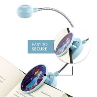 Withit Disney Frozen 2 Clip On Book Light - Elsa & Anna 3D - Led Reading Light With Clip For Books/Ebooks, Dimmable, Reduced Glare, Portable & Lightweight Bookmark Light For Kids, Batteries Included