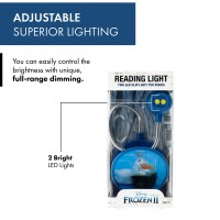 Withit Disney Frozen 2 Clip On Book Light - Olaf 3D - Led Reading Light With Clip For Books/Ebooks, Dimmable, Reduced Glare, Portable & Lightweight Bookmark Light For Kids, Batteries Included