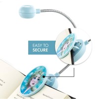 Withit Disney Frozen 2 Clip On Book Light - Elsa 3D - Led Reading Light With Clip For Books/Ebooks, Dimmable, Reduced Glare, Portable & Lightweight Bookmark Light For Kids, Batteries Included