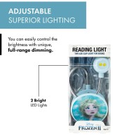 Withit Disney Frozen 2 Clip On Book Light - Elsa 3D - Led Reading Light With Clip For Books/Ebooks, Dimmable, Reduced Glare, Portable & Lightweight Bookmark Light For Kids, Batteries Included