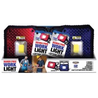 5W 500 Lumen Work Light Uses 4 AA Batteries Included 2 Modes 2 Assorted Colors Counter Display