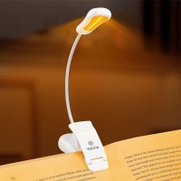 Vekkia Rechargeable Amber Book Light 7 Led (White