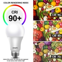 Energetic 60 Watt Led Light Bulb Daylight 5000K, Dimmable A19 Led Bulb, Energy Star Rated, Cri90+, 800Lm, Ul Listed, 6 Pack