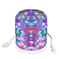 Hahome Outdoor Rope Lights Waterproof, 18 Colors Changing Led Rope Lights 80Ft, Connectable Up To 200Ft Plug In Fairy Lights With 2 Remote For Wedding,Parties,Halloween,Christmas Decoration