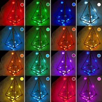 Omika 20 Ft Battery Powered String Lights, 40 Led 16 Colors Battery Operated Christmas Lights, Usb Powered Camping Lights String For Indoor Outdoor Hanging Light For Bedroom Xmas Party Patio Decor