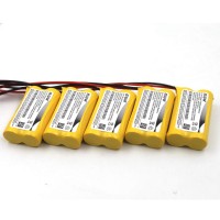 Elxjar (5-Pack) 2.4V 600Mah Battery Replacement Exit Sign Emergency Light Exitronix 10010036 Lithonia 10010034 Interstate Nic1394 Bel-179