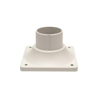 Lit-Path Outdoor Post Light Mounting Base, Pier Mount Base, 2-Pack, White