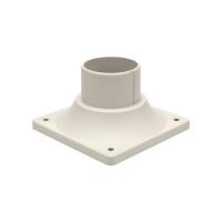 Lit-Path Outdoor Post Light Mounting Base, Pier Mount Base, 2-Pack, White