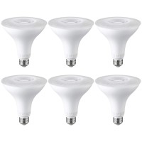 Torchstar Par38 Led Flood Light Outdoor Bulbs, Dimmable Bright Waterproof Par38 Led Bulb, 120W Equivalent, 1250Lm, 4000K Cool White, 15W, E26 Base, Ul & Energy Star Listed, Pack Of 6