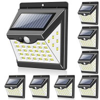 Solar Lights Outdoor40 Led 3 Working Modes Towkka Wireless Ip65 Waterproof Solar Lights With 300 Lighting Angle Security S