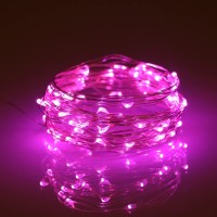 Metaku Fairy Lights Battery Operated 10Ft/3M 30 Led String Lights Twinkle Christmas Lights Indoor Decorative Mini Lights For Home Bedroom Garden Wedding Party Festival Decorations (Pink, 1 Pack)