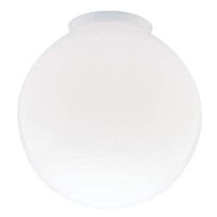 Dysmio Lighting 8-Inch Diameter Handblown Gloss White Glass Globe With 4-Inch Fitter Opening