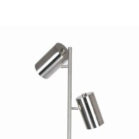 Illuminate your existing decor setting by bringing in this contemporary style Floor Lamp which comes with 3 cylindrical shades on a tubular frame Crafted from metal frame it is accented with silver finish