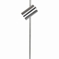 Illuminate your existing decor setting by bringing in this contemporary style Floor Lamp which comes with 3 cylindrical shades on a tubular frame Crafted from metal frame it is accented with silver finish