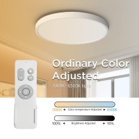 Taloya Smart Wifi Ceiling Light(12 Inch-24W), Compatible With Alexa,Google,Remote Controller, Fixture With Ambient Light For Bedroom Living Room