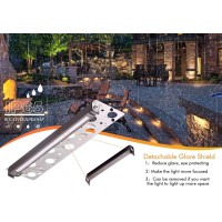 Cloudy Bay 6 Pack 12 Inch 12V15 Vacdc Low Voltage Hardscape Lighting Paver Light Retaining Wall Lights Outdoor Ip65 Waterpro