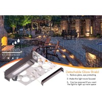 Cloudy Bay 6 Pack 4 Inch 12V15 Vacdc Low Voltage Hardscape Lighting Paver Light Retaining Wall Lights Outdoor Ip65 Waterproo