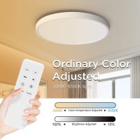 Taloya Smart Wifi Ceiling Light(15.8 Inch-28W), Compatible With Alexa,Google,Remote Controller, Fixture With Ambient Light For Bedroom Living Room