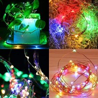 Anlaibao 100 Led 33Ft Fairy String Light, 8 Modes Usb Plug In, With Remote Control Timer & Dimming Twinkle Firefly Lights For Bedroom Garden Party Decoration, Multi Color