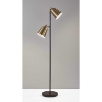 Homeroots Lighting 16 X 15 X 57.5 Black Metal Floor Lamp