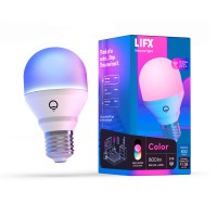 Lifx Color A19 800 Lumens, Billions Of Colors And Whites, Wi-Fi Smart Led Light Bulb, No Bridge Required, Works With Alexa, Hey Google, Homekit And Siri.