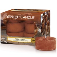 Yankee Candle Tea Light Scented Candles Pecan Pie Bites 12 Count, Brown