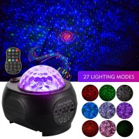 Star Light Projector, Tenei 2 In 1 Ocean Wave Night Light Projector With Remote Control, Galaxy Projector With Led Nebula Cloud With Music Player Speaker For Kids Teens Adults Bedroom