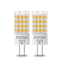 Jsvsal 2-Pack,Dimmable Gy6.35 Led Bulb, T4 Jc Type Gy6.35/G6.35 Bi-Pin Base,Ac/Dc 12V Natural White 4000K,6W Equivalent To 50-65W G6.35/Gy6.35 Halogen/Xenon/Incandescent Replacement Bulb